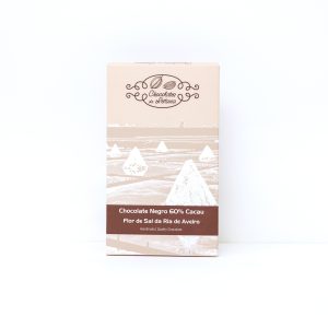 Tablete de chocolate Negro com Flor de Sal da Ria de Aveiro