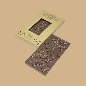 Tablete de Chocolate de leite e nibs de cacau