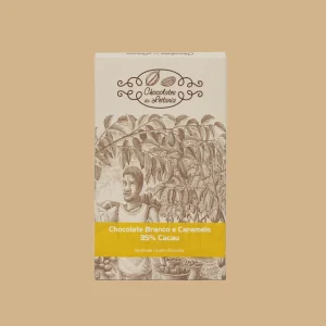 Tablete de chocolate Branco e Caramelo